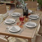 JEDILNA MIZA SOLIS METULJ ZUN. 150/200 AKACIJA - slika 23