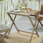 JEDILNA MIZA SOLIS ORIGAMI 70X70 AKACIJA - slika 15