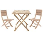 JEDILNA MIZA SOLIS ORIGAMI 70X70 AKACIJA - slika 19