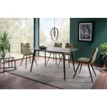 Jedilna miza TOM . Jedilna miza TOM je elegantnega a hkrati prepsrotega videza. Miza je kvalitetno izdelana ter stabilna. Mizna plošča je izdelana iz