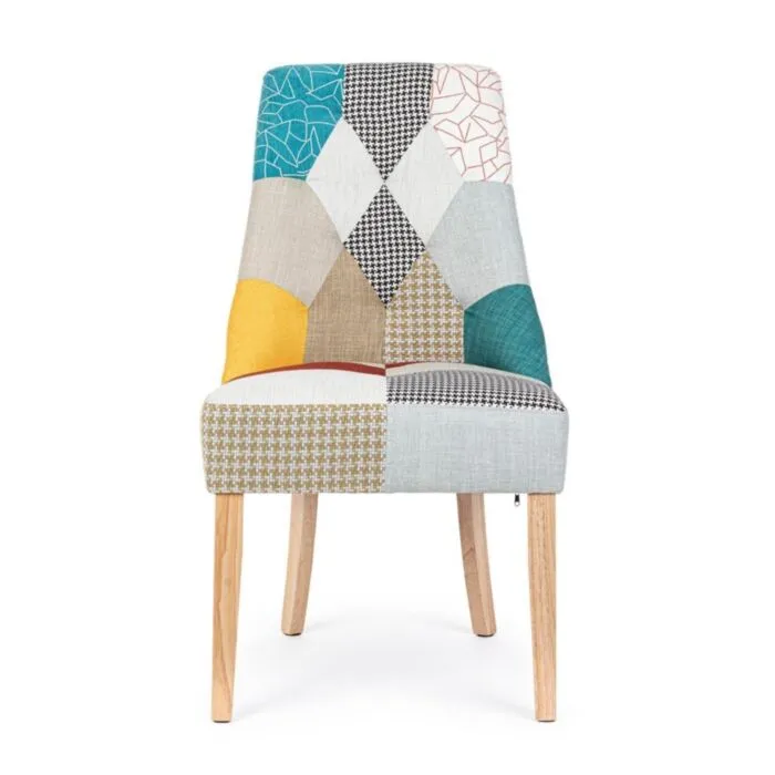 Jedilni stol ALATEA Jedilni stol ALATEA . Jedilni stol ALATEA ima strukturno iz borovega lesa, ki zagotavlja stabilnost in dolgo življensko dobo. Stol je oblečen v pisano blago