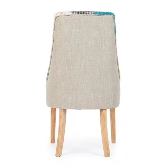 Jedilni stol ALATEA Jedilni stol ALATEA . Jedilni stol ALATEA ima strukturno iz borovega lesa, ki zagotavlja stabilnost in dolgo življensko dobo. Stol je oblečen v pisano blago