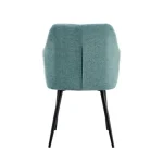 Jedilni stol ASTON mint . Jedilni stol ASTON mint je oblazinjen v kvalitetnem sivem blagu. Močna stabilna kovinska konstrukcija mu zagotavlja vzdržljivost