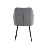 Jedilni stol ASTON siva je oblazinjen v kvalitetnem sivem blagu. Močna stabilna kovinska konstrukcija mu zagotavlja vzdržljivost ter stabilnost. Kuhinjski