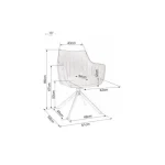 Jedilni stol AZIJA velvet - slika 7