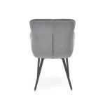 Jedilni stol BEJA - siva . Kuhinjski stol BEJA - siva, je kvaliteten in kakovosten kos pohištva. Sedišče je narejeno iz mehke žametne tkanine, kar