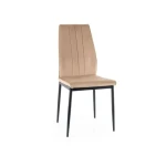 Jedilni stol BELY . Jedilni stol BELY je narejen iz kvalitetne nežne žametne tkanine, katera nudi udobje in je na voljo v več različnih barvah. Nogice so