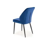 Jedilni stol BLUS . Jedilni stol BLUS, je kvaliteten in eleganten kos pohištva. Sedišče ter naslon za hrbet sta oblazinjena v mehko žametno tkanino, v