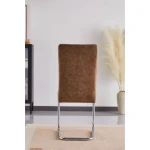 Jedilni stol DANA 2 oker . Jedilni stol DANA 2 je elegantne oblike in kakovostne izdelave. Njegov dizajn se bo podal v vsako jedilnico. Oblazinjen je v oker