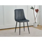 Jedilni stol FOXY velvet siva . Jedilni stol FOXY velvet siva je odlična rešitev za kombiniranje v minimalističen ali industrijski stil prostora.