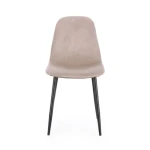 Jedilni stol IRELIA taupe . Jedilni stol IRELIA taupe ima kovinske noge v črni barvi, kar zagotavlja stabilnost. Obložen je s poliuretansko peno za dodatno