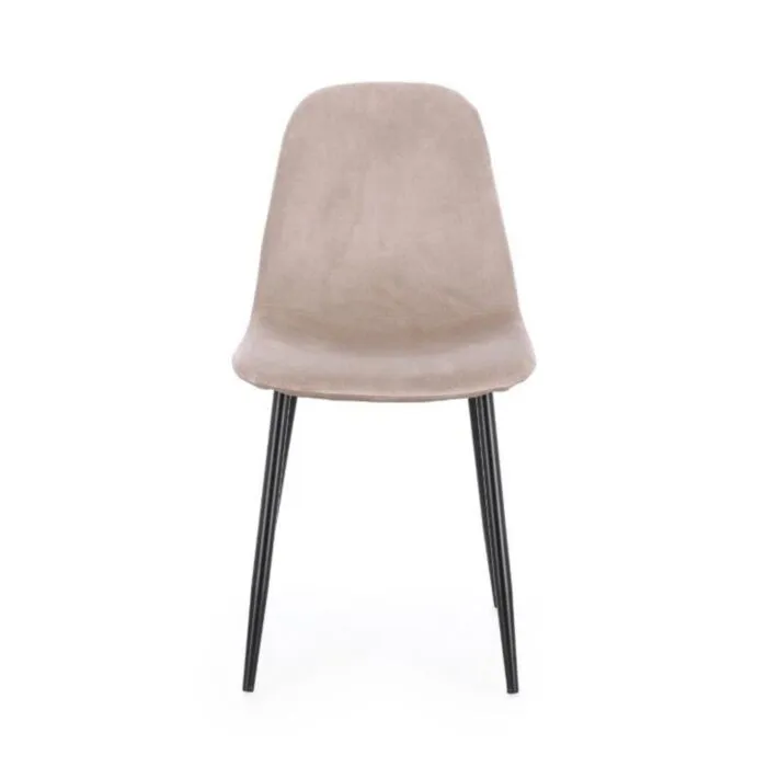 Jedilni stol IRELIA taupe Jedilni stol IRELIA taupe . Jedilni stol IRELIA taupe ima kovinske noge v črni barvi, kar zagotavlja stabilnost. Obložen je s poliuretansko peno za dodatno