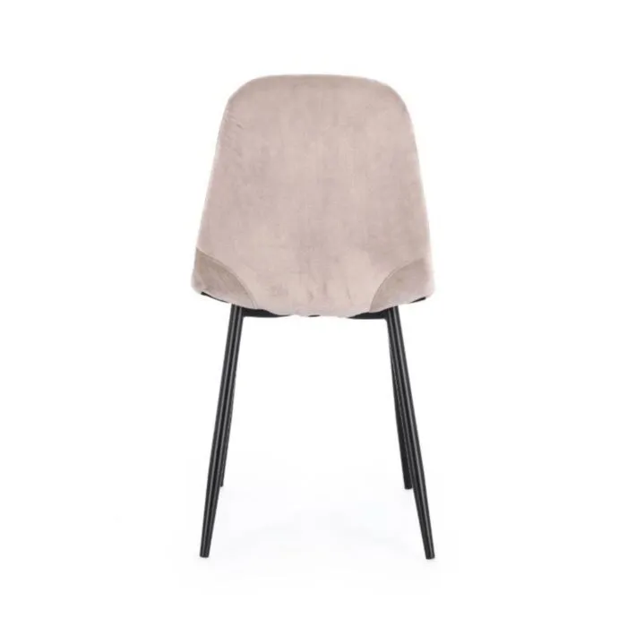 Jedilni stol IRELIA taupe Jedilni stol IRELIA taupe . Jedilni stol IRELIA taupe ima kovinske noge v črni barvi, kar zagotavlja stabilnost. Obložen je s poliuretansko peno za dodatno