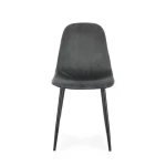 Jedilni stol IRELIA temno siva . Jedilni stol IRELIA temno siva, ima kovinske noge v črni barvi. Oblazinjenje je iz poliuretanske pene, ki je oblečeno v