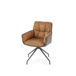 Jedilni stol LEA rjava/temno rjava . Jedilni stol LEA je eleganten, udoben in kakovosten. Posebnost stola je vrtljiv mehanizem za 360 stopinj, kar nudi