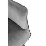 Jedilni stol LEV - siva . Jedilni stol LEV siva, je kvaliteten in kakovosten kos pohištva. Sedišče je narejeno iz mehke žametne tkanine, kar zagotavlja