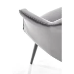 Jedilni stol LEV - siva . Jedilni stol LEV siva, je kvaliteten in kakovosten kos pohištva. Sedišče je narejeno iz mehke žametne tkanine, kar zagotavlja