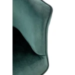 Jedilni stol LEV - temno zelena . Jedilni stol LEV temno zelen, je kvaliteten in kakovosten kos pohištva. Sedišče je narejeno iz mehke žametne tkanine, kar