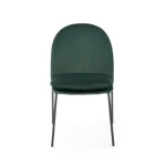 Jedilni stol LILI temno zelen . Stol Lili temno zelen, je kombinacija kakovosti in elegance. Izdelan je iz kakovostne žametne tkanine v zeleni barvi. Kovinske