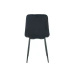 Jedilni stol MILA 2 velvet črn . Jedilni stol MILA 2 velvet črna je odlična rešitev za kombiniranje v minimalističen ali industrijski stil prostora.