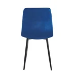 Jedilni stol MILA velvet modra je odlična rešitev za kombiniranje v minimalističen ali industrijski stil prostora. Kombinacija sivega prešitega blaga s