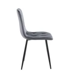 Jedilni stol MILA 2 velvet siva . Jedilni stol MILA 2 velvet siva je odlična rešitev za kombiniranje v minimalističen ali industrijski stil prostora.