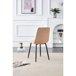 Jedilni stol MILA velvet bež . Jedilni stol MILA velvet bež je odlična rešitev za kombiniranje v minimalističen ali industrijski stil prostora.
