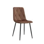 Jedilni stol MILA velvet rjava . Jedilni stol MILA velvet rjava je odlična rešitev za kombiniranje v minimalističen ali industrijski stil prostora.