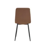 Jedilni stol MILA velvet rjava . Jedilni stol MILA velvet rjava je odlična rešitev za kombiniranje v minimalističen ali industrijski stil prostora.