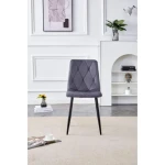 Jedilni stol MILA velvet siva . Jedilni stol MILA velvet siva je odlična rešitev za kombiniranje v minimalističen ali industrijski stil prostora.