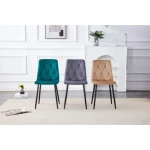 Jedilni stol MILA velvet siva . Jedilni stol MILA velvet siva je odlična rešitev za kombiniranje v minimalističen ali industrijski stil prostora.