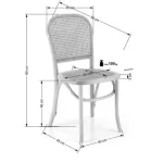 Jedilni stol SIENA . Jedilni stol SIENA, je kvaliteten in kakovosten kos pohištva. Stol je narejen iz naravnega ratana in masivnega lesa, kar zagotavlja