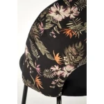 Jedilni stol TEO . Jedilni stol TEO, je kvaliteten in kakovosten kos pohištva. Sedišče je narejeno iz tkanine, kar zagotavlja prijetno sedenje. Podnožje je