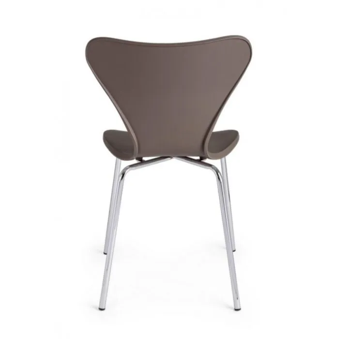 Jedilni stol TESA rjav Jedilni stol TESA rjav . Jedilni stol TESA je na voljo v rjavi barvi, ki vnese toplino v vsak prostor. Sedalni del in naslonjalo je izdelan iz trpežne