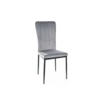 Jedilni stol TWITI . Jedilni stol TWITI je čudovita kombinacija elegance in kakovosti. Izdelan je iz nežne žametne tkanine, ki je na voljo v različnih