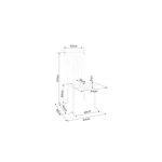 Jedilni stol TWITI . Jedilni stol TWITI je čudovita kombinacija elegance in kakovosti. Izdelan je iz nežne žametne tkanine, ki je na voljo v različnih