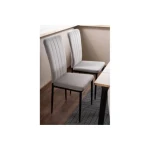 Jedilni stol TWITI . Jedilni stol TWITI je čudovita kombinacija elegance in kakovosti. Izdelan je iz nežne žametne tkanine, ki je na voljo v različnih