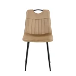 Jedilni stol VALERIO velvet beige . Jedilni stol VALERIO velvet beige je odlična rešitev za kombiniranje v minimalističen ali industrijski stil prostora.