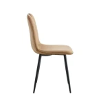 Jedilni stol VALERIO velvet beige . Jedilni stol VALERIO velvet beige je odlična rešitev za kombiniranje v minimalističen ali industrijski stil prostora.