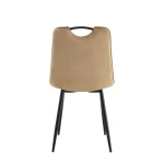 Jedilni stol VALERIO velvet beige . Jedilni stol VALERIO velvet beige je odlična rešitev za kombiniranje v minimalističen ali industrijski stil prostora.