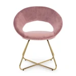 Jedilni stol VANITY roza . Jedilni stol VANITY v roza barvi, je eleganten in modernega dizajna. Stol je udoben saj je oblazinjen v poliuretansko peno, ki je