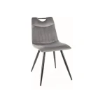 Jedilni stol VELJA . Jedilni stol VELJA je narejen iz kvalitetne nežne žametne tkanine, mehke na otip. Katera stolu daje prefinjen in luksuzen videz. Ogrodje