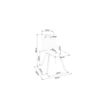 Jedilni stol VELJA . Jedilni stol VELJA je narejen iz kvalitetne nežne žametne tkanine, mehke na otip. Katera stolu daje prefinjen in luksuzen videz. Ogrodje