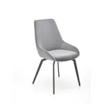 Jedilni stol VERENA - siva . Jedilni stol VERENA - siva, je kvaliteten in kakovosten kos pohištva. Sedišče je narejeno iz mehke žametne tkanine, kar