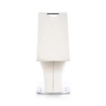 Jedilni stol ZIG2 . Jedilni stol ZIG2 je stilski moderen kuhinjski stol. Izdelan iz kvalitetnih materialov, podnožje iz kovine v krom barvi. Oblečen pa je v