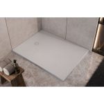 KAD ZA PRHANJE, KOTNA KOLPA SAN HOPP 120X80 LLM BELA RELIEFNA POVRŠINA - slika 7