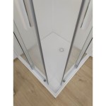 KAD ZA PRHANJE, KOTNA KOLPA SAN HOPP 80X80 LLM MANHATAN SIVA RELIEFNA POVRŠINA - slika 5