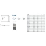 KAD ZA PRHANJE, KOTNA KOLPA SAN HOPP 80X80 LLM MANHATAN SIVA RELIEFNA POVRŠINA - slika 6