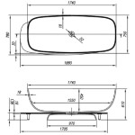 KAD ZA PRHANJE, KOTNA KOLPA SAN MILO-FS 174X75 KERROCK BELA - slika 10
