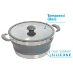 KAMP KUHINJSKI PRIPOMOČKI BRUNNER ZLOŽLJIVA POSODA FI 24 CM - slika 5